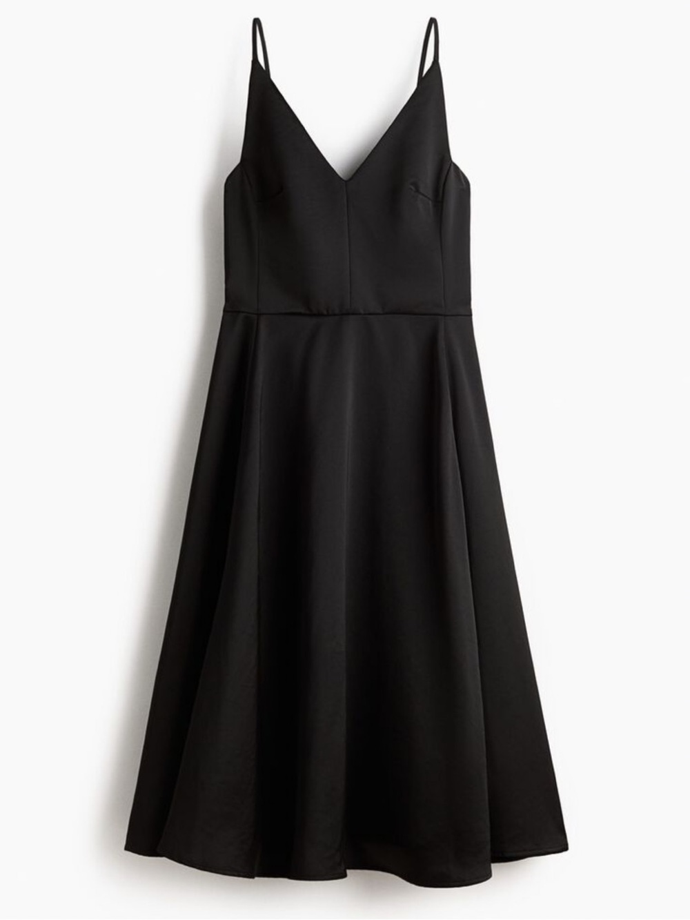 H&M Black V Strap dress